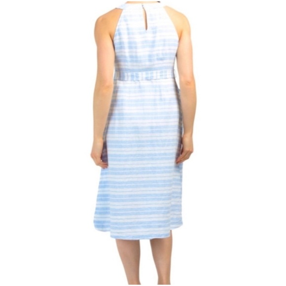 Sigrid Olsen Dutch Striped Midi Dress - Picture 2 of 8